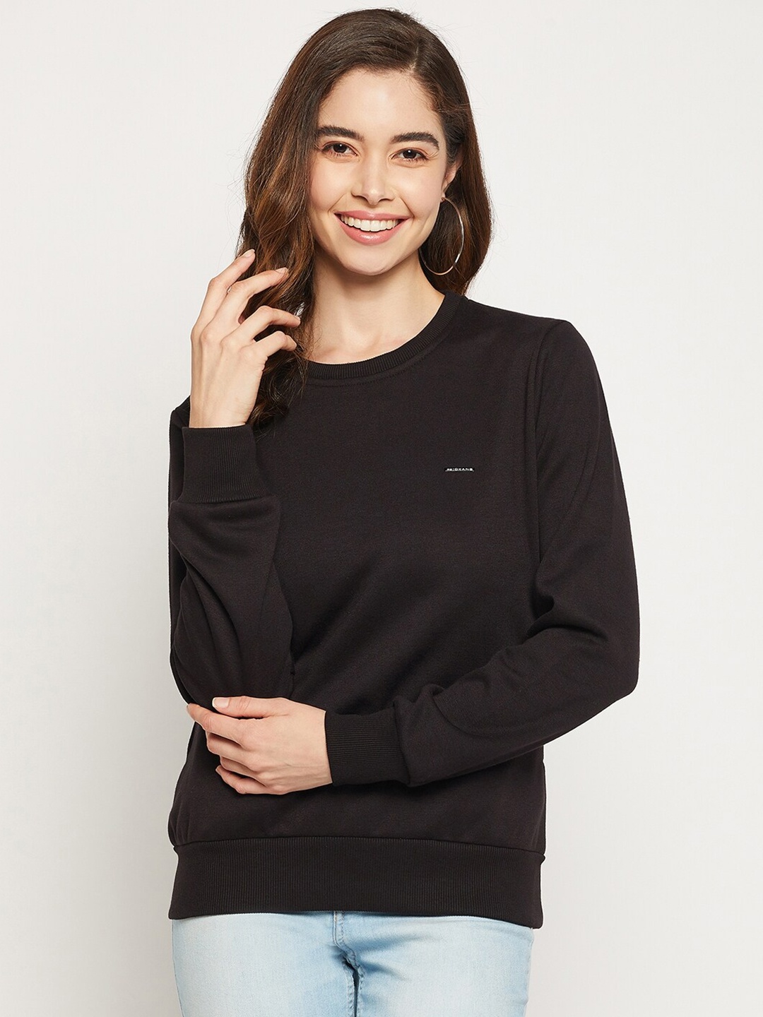 

Okane Women Black Pullover Sweatshirt
