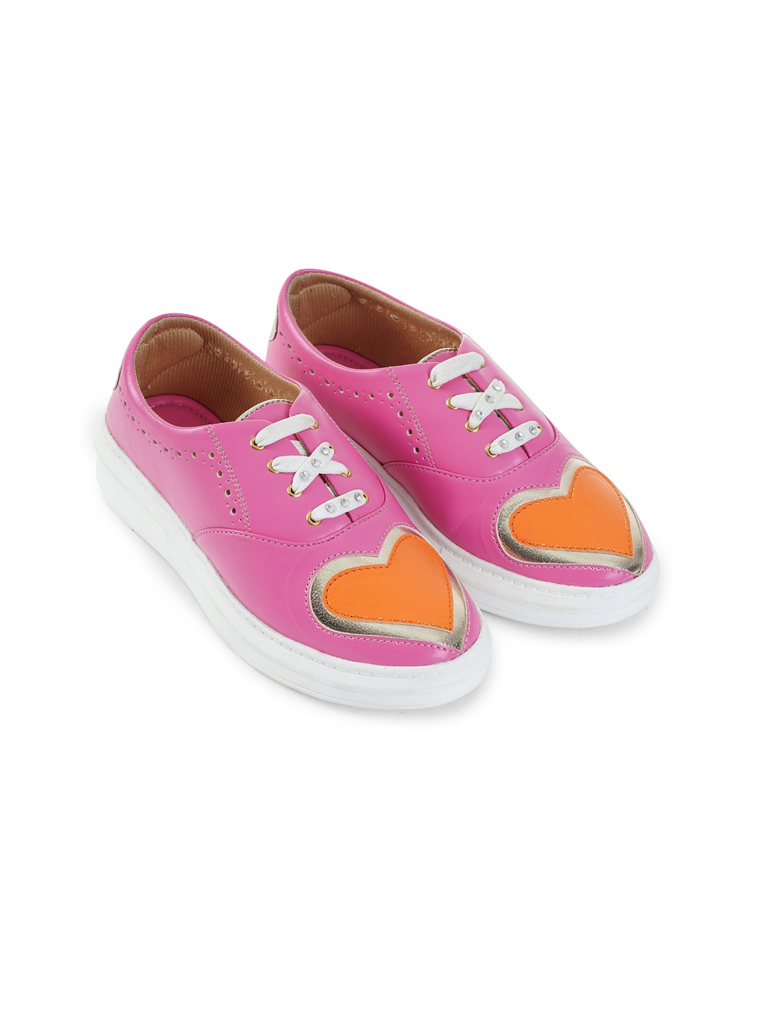 

Sole House Women Pink PU Sneakers
