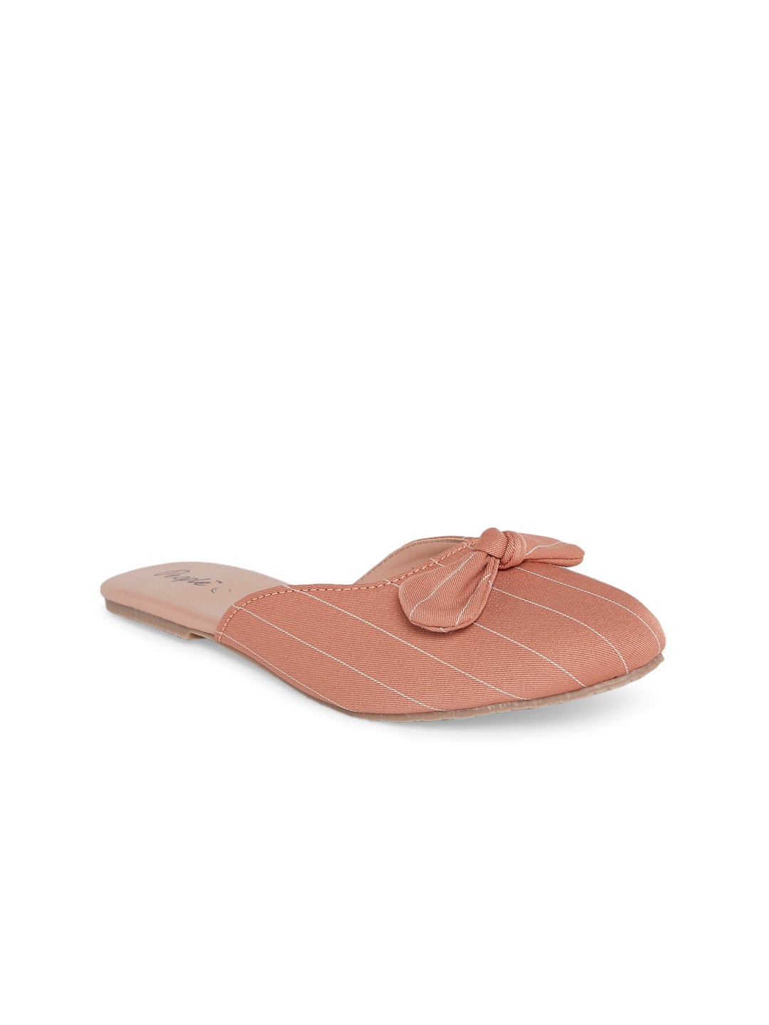 

People Women Nude-Coloured Mules with Bows