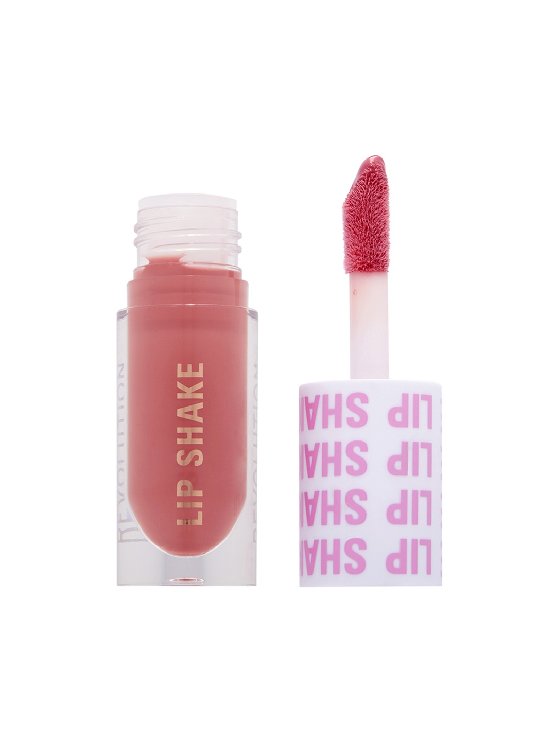 

Makeup Revolution London Lip Shake Lip Gloss with Oat Milk 4.6ml - Peach Delight