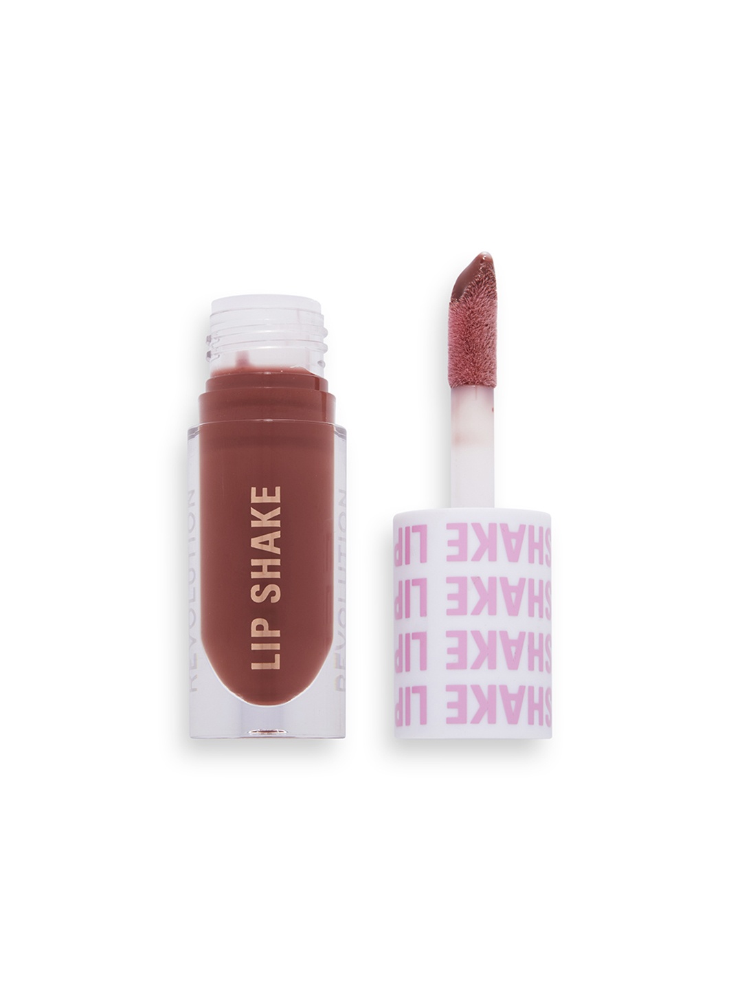 

Makeup Revolution London Highly Pigmented Lip Shake Lip Gloss 4.6 ml - Rasberry Love, Brown