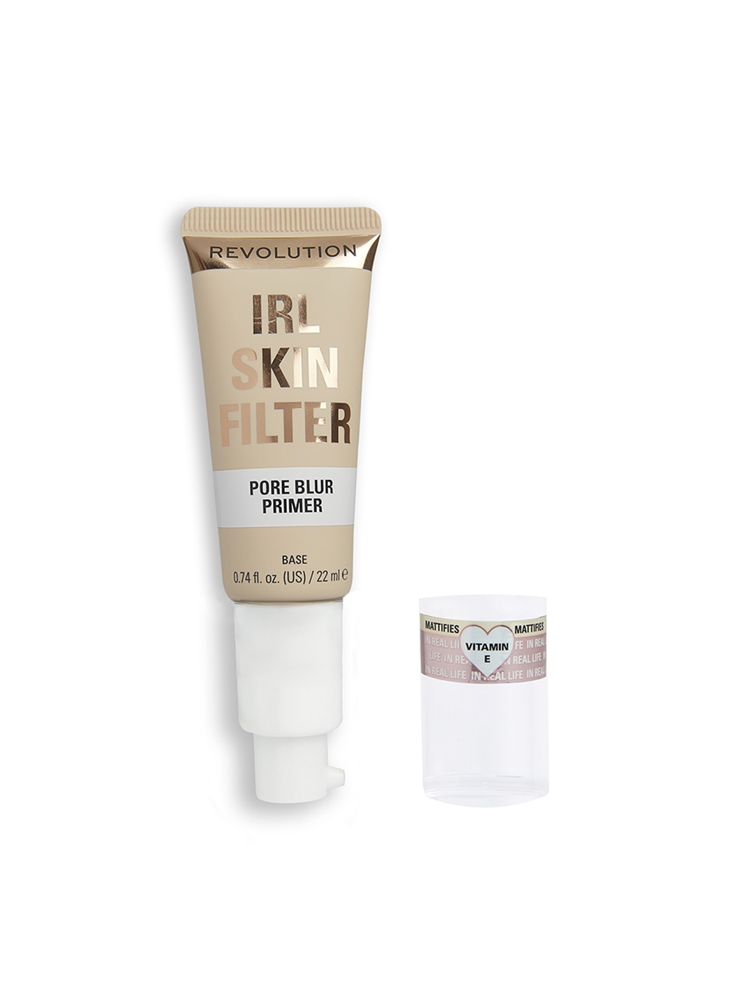 

Makeup Revolution London IRL Skin Filter Pore Blur Primer with Vitamin E 22 ml - Base, Beige