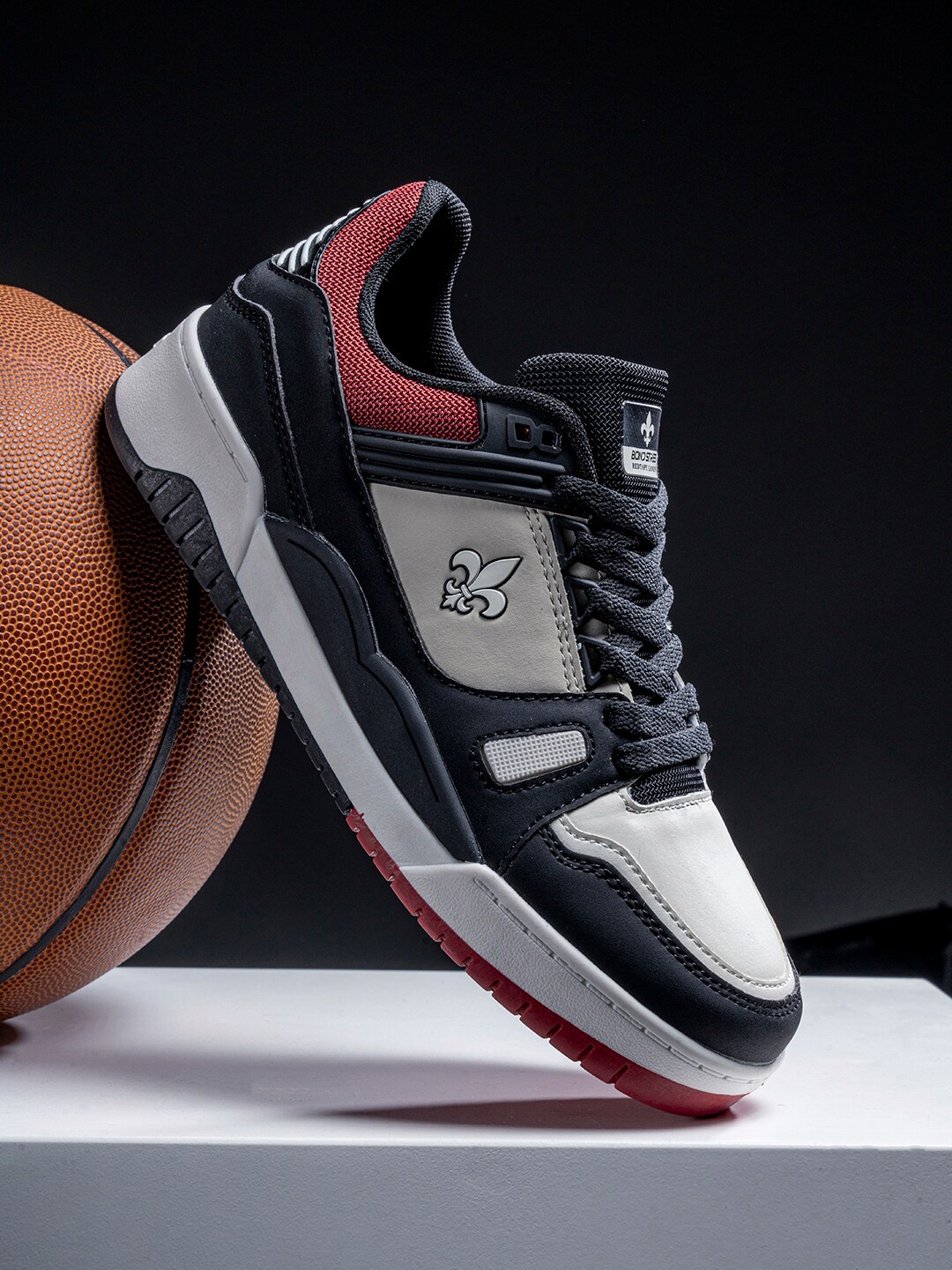 

Bond Street By Red Tape Men Black Colourblocked PU Sneakers