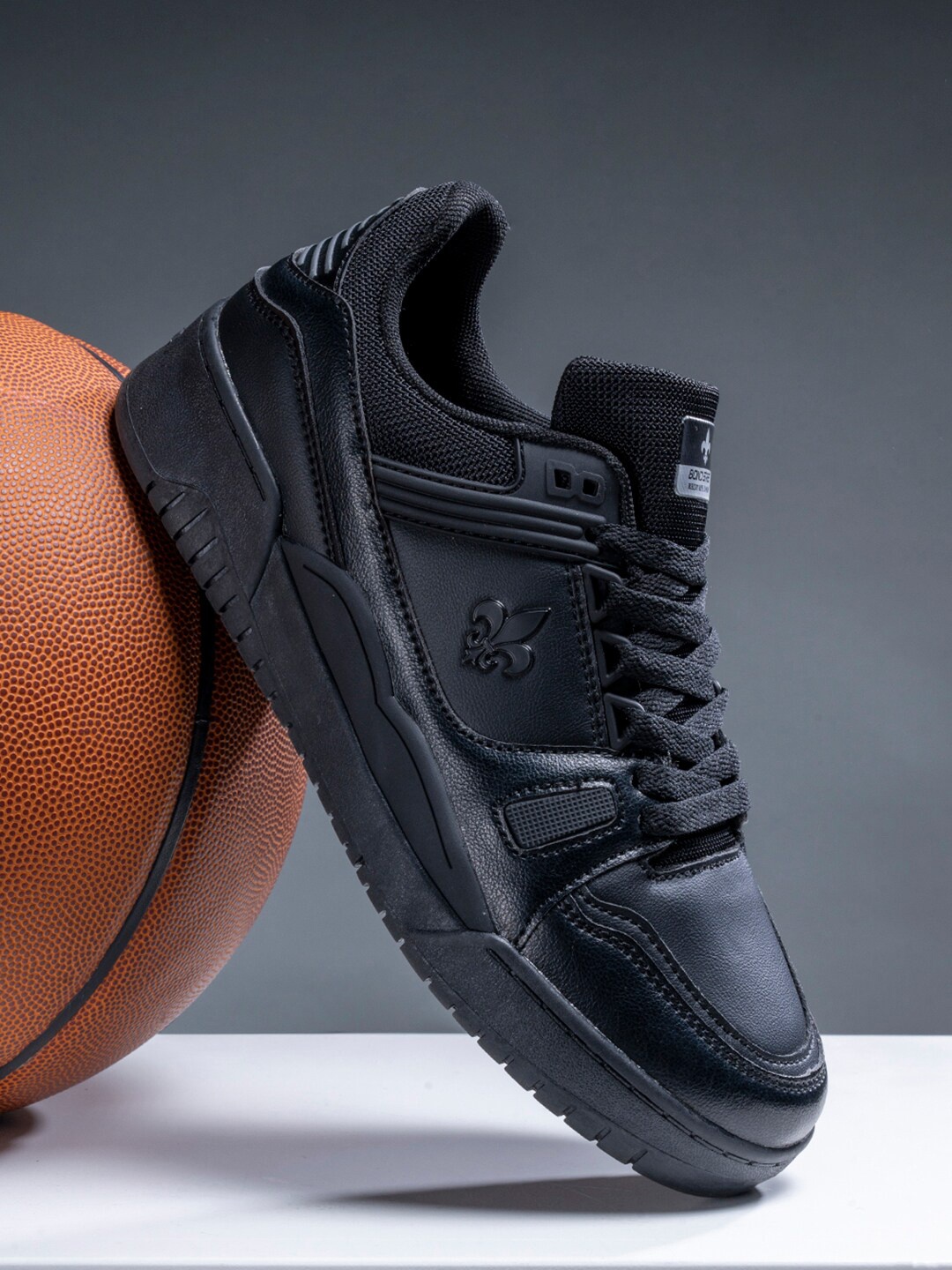 

Bond Street By Red Tape Men Black PU Sneakers