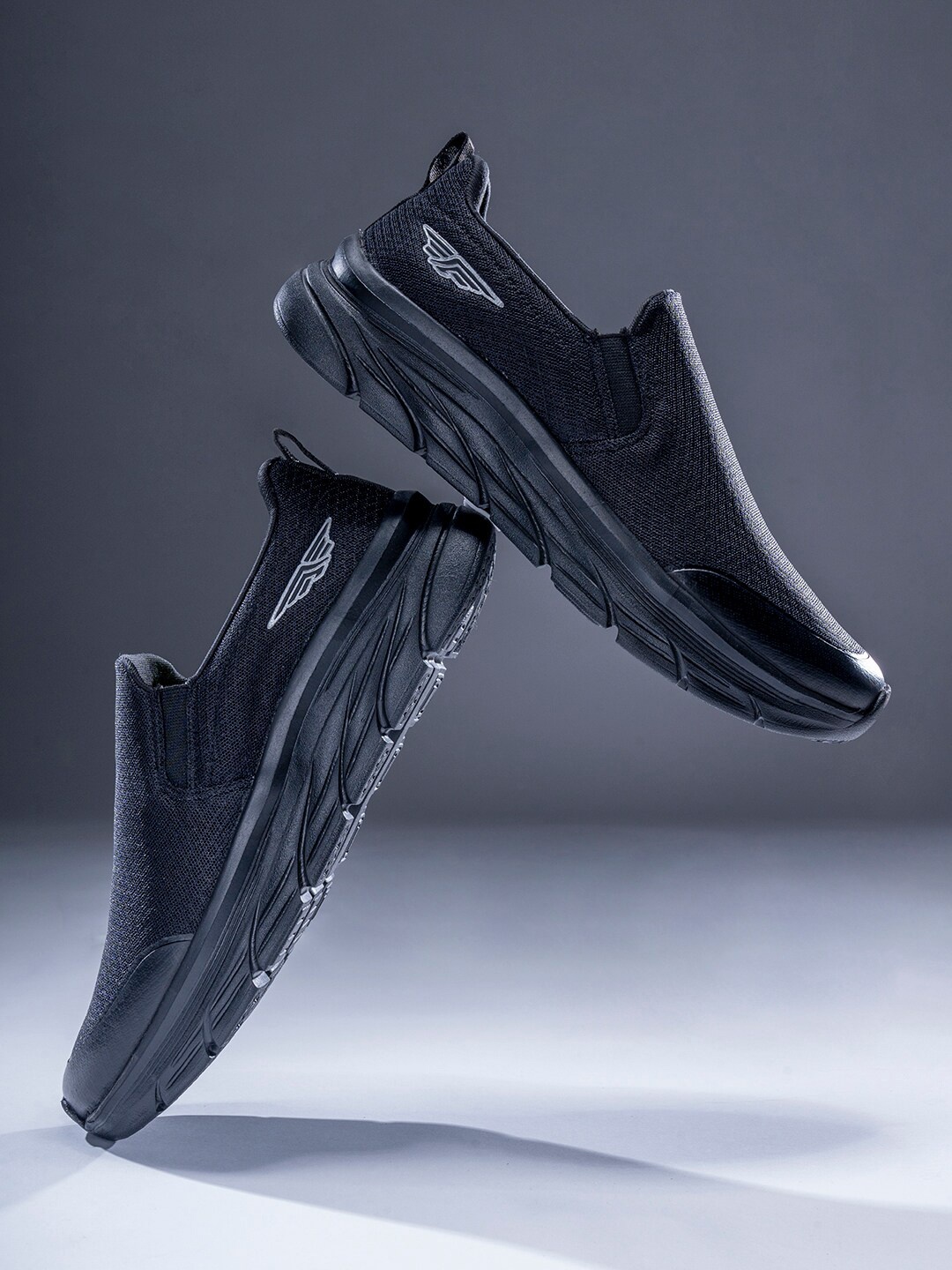 

Red Tape Men Black Mesh Walking Shoes