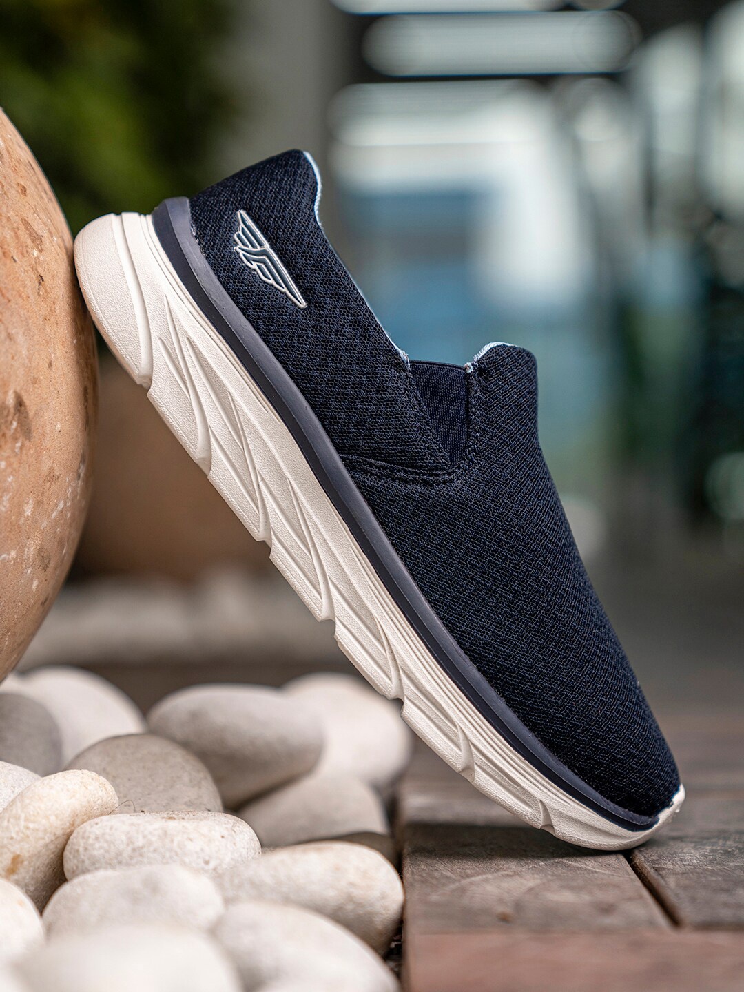 

Red Tape Women Blue Textile Walking Shoes