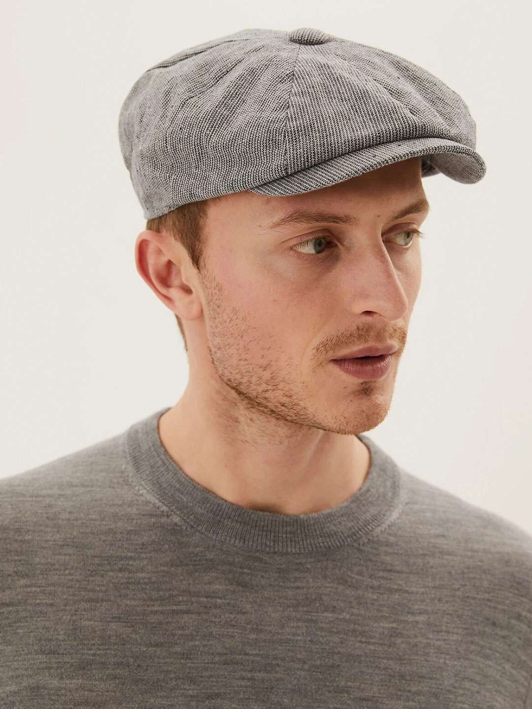 

Marks & Spencer Men Grey Cotton Ascot Cap