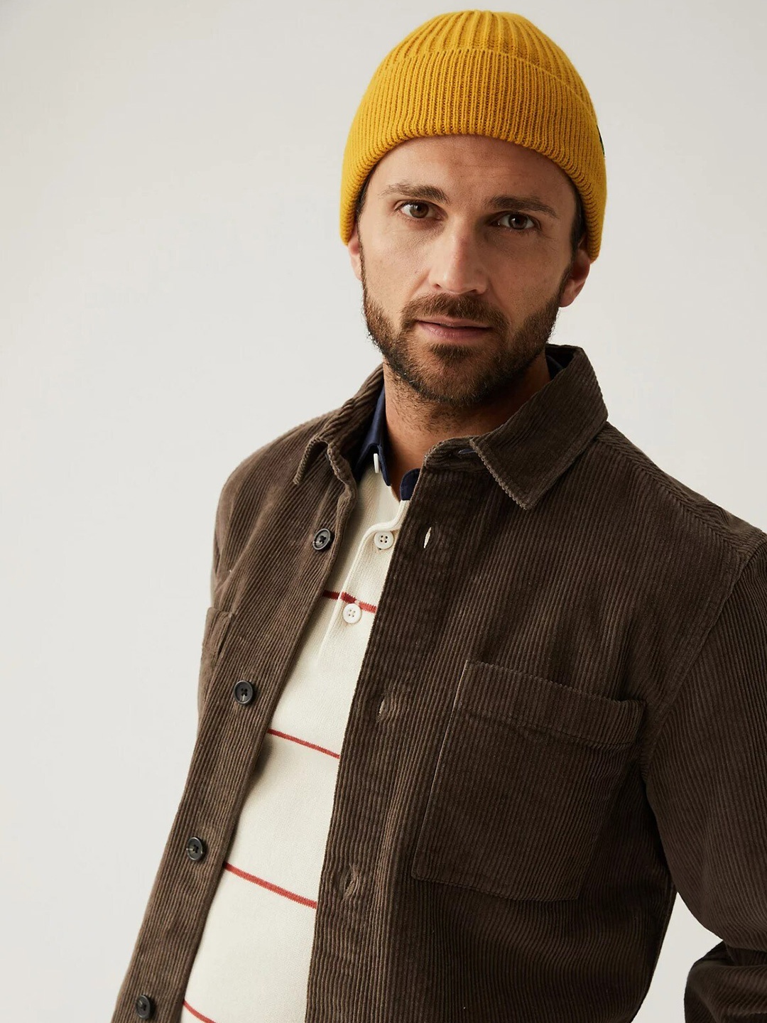 

Marks & Spencer Men Yellow Acrylic Beanie