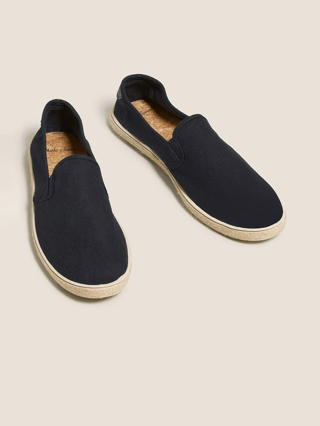 

Marks & Spencer Men Navy Blue PU Espadrilles