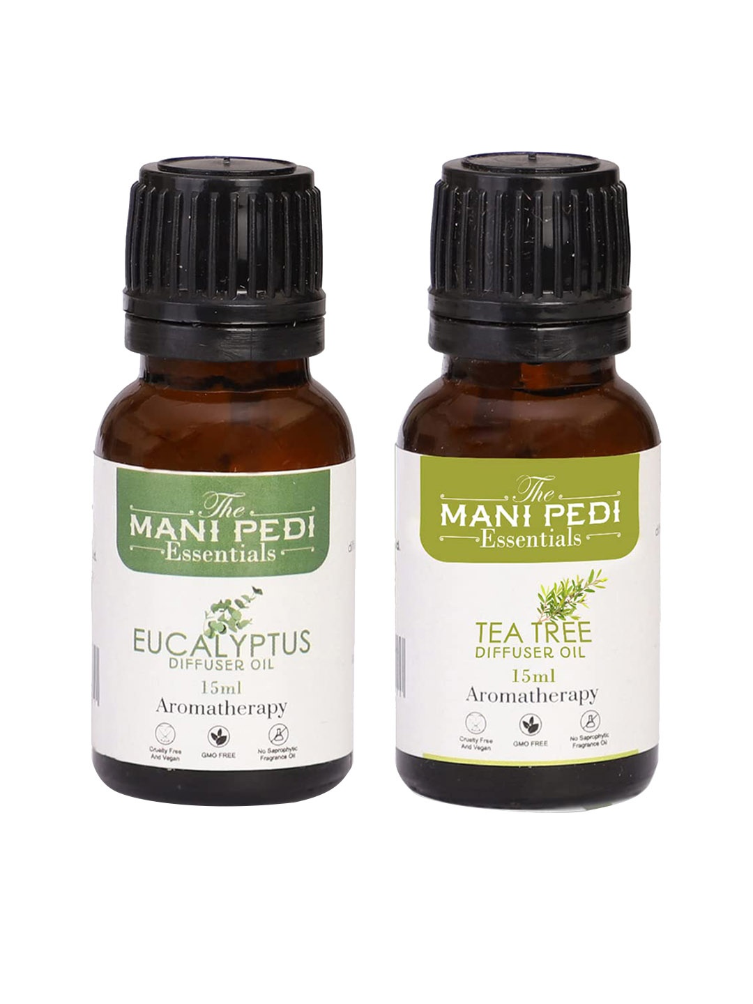 

The Mani Pedi Essentials Set Of 2 Eucalyptus & Tea tree Diffuser Oil 20 ml, Grey