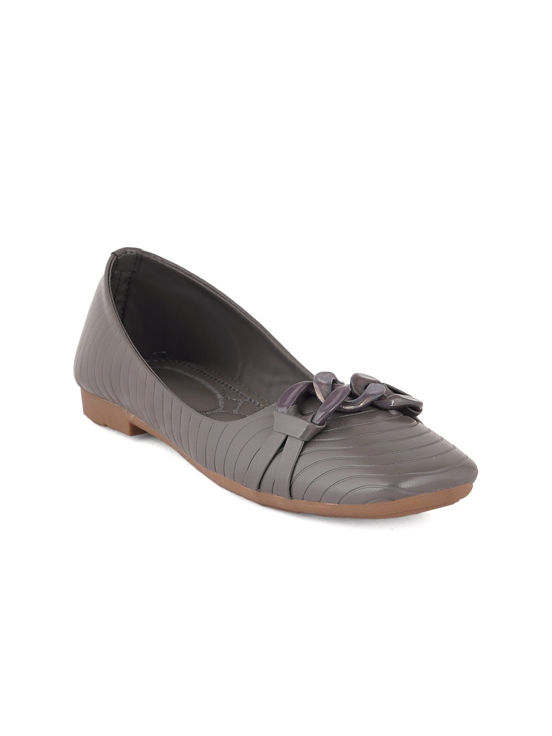 

Style Shoes Women Grey Ballerinas Flats