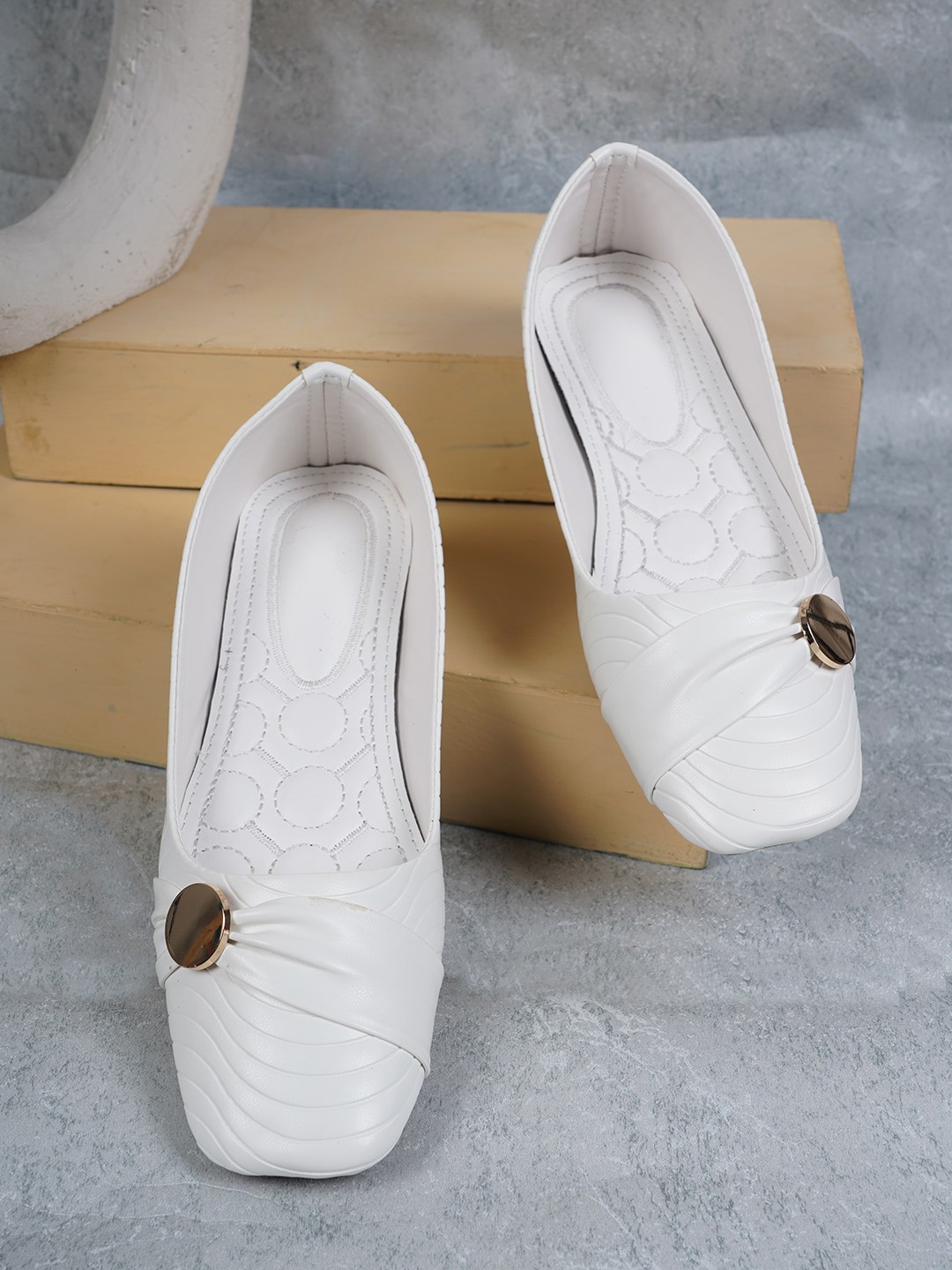 

Style Shoes Women White Ballerinas Flats