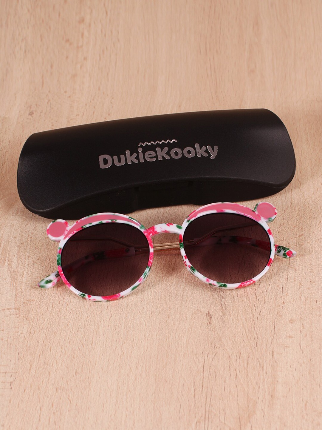 

DukieKooky Kids Grey Lens & White Round Sunglasses with UV Protected Lens DKSG361A