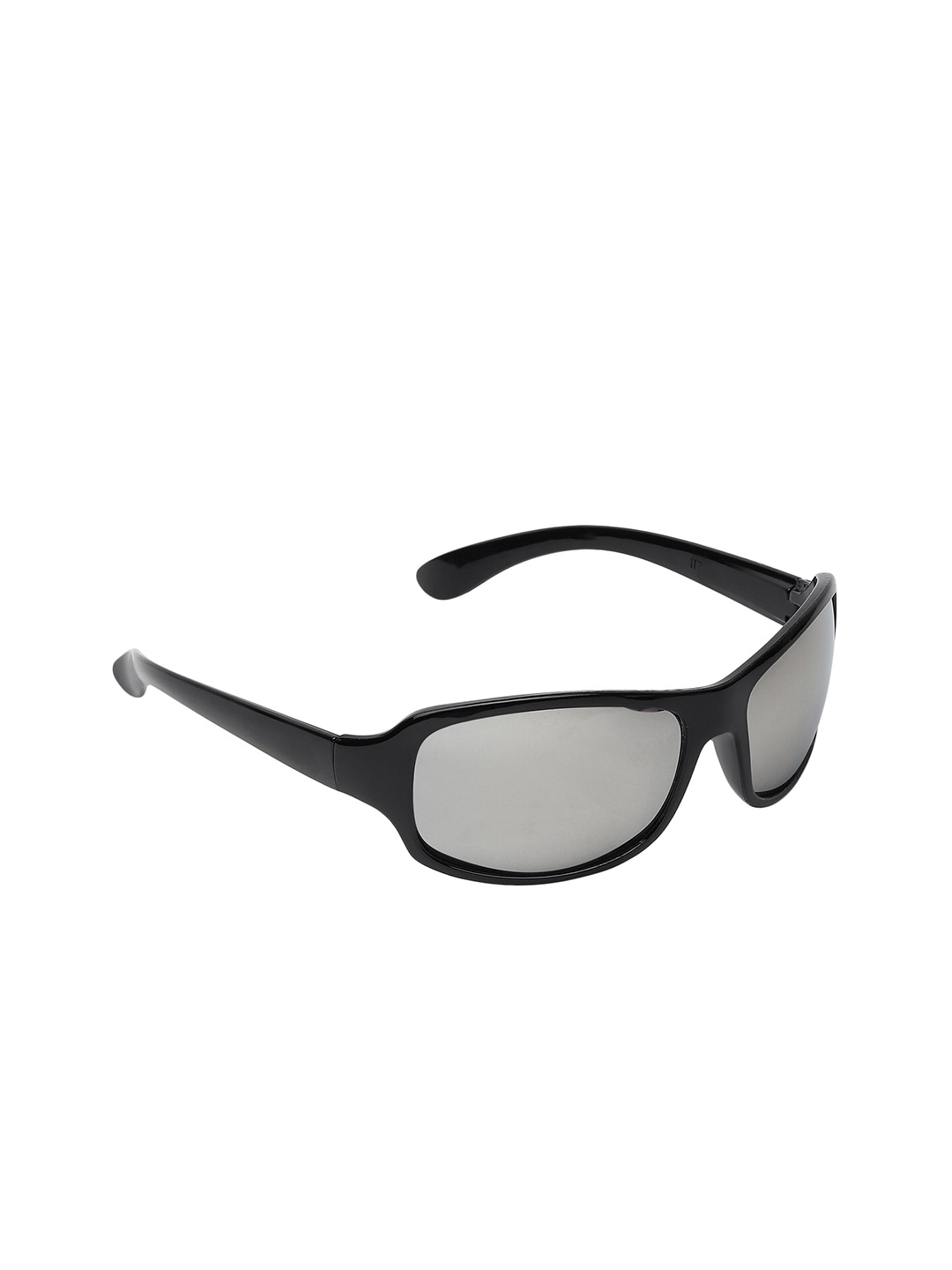 

GARTH Unisex Grey Lens & Black Sports Sunglasses With UV Protected Lens