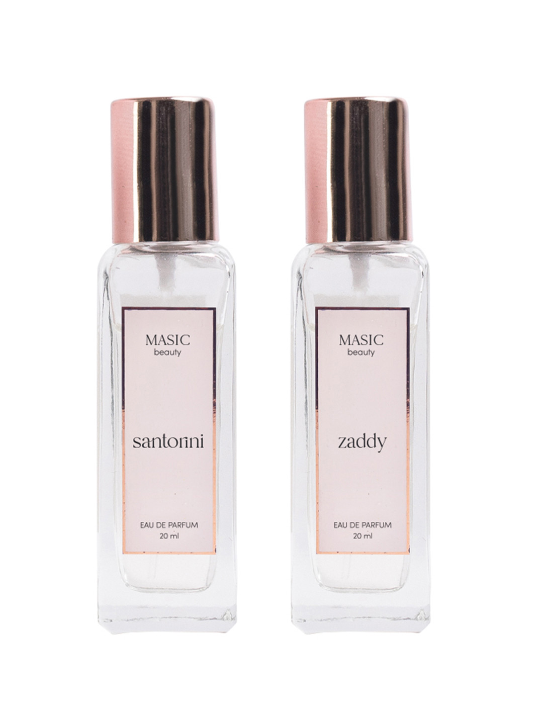 

MASIC beauty The Day & Night Duo: Santorini & Zaddy Eau De Parfum - 20 ml Each, Transparent