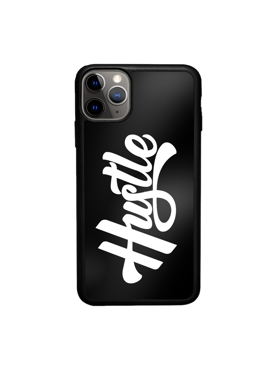 

Macmerise Black & White Hustle Design Printed iPhone 11 Pro Bumper Phone Back Case