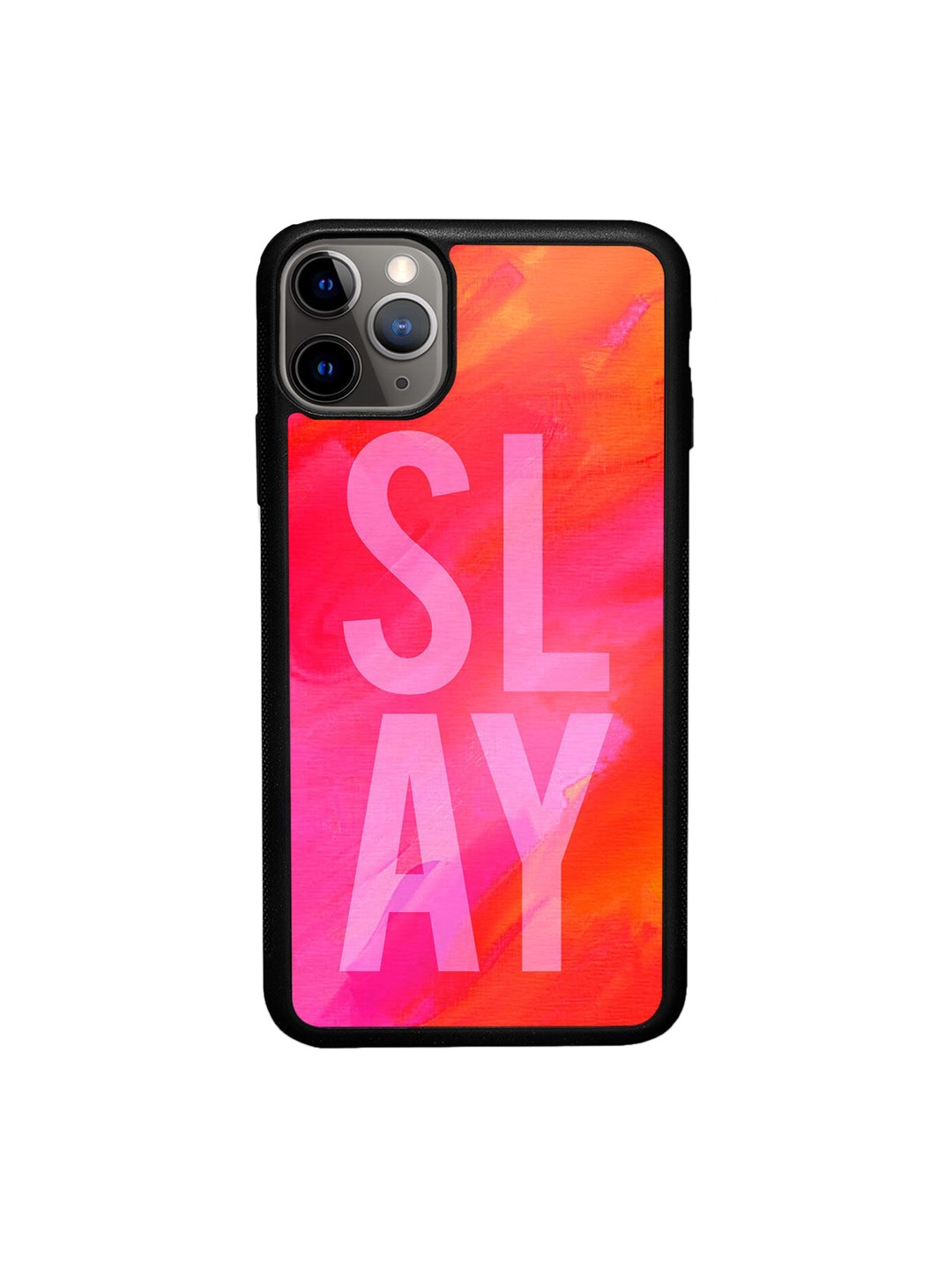 

macmerise Pink Printed Slay Design iPhone 11 Pro Max Bumper Phone Back Case