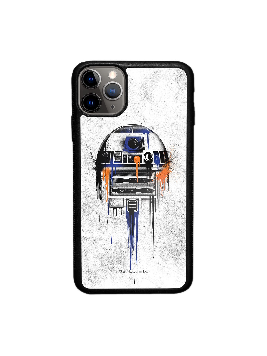 

macmerise White & Black Printed Astro Droid iPhone 11 Pro Max Phone Back Case