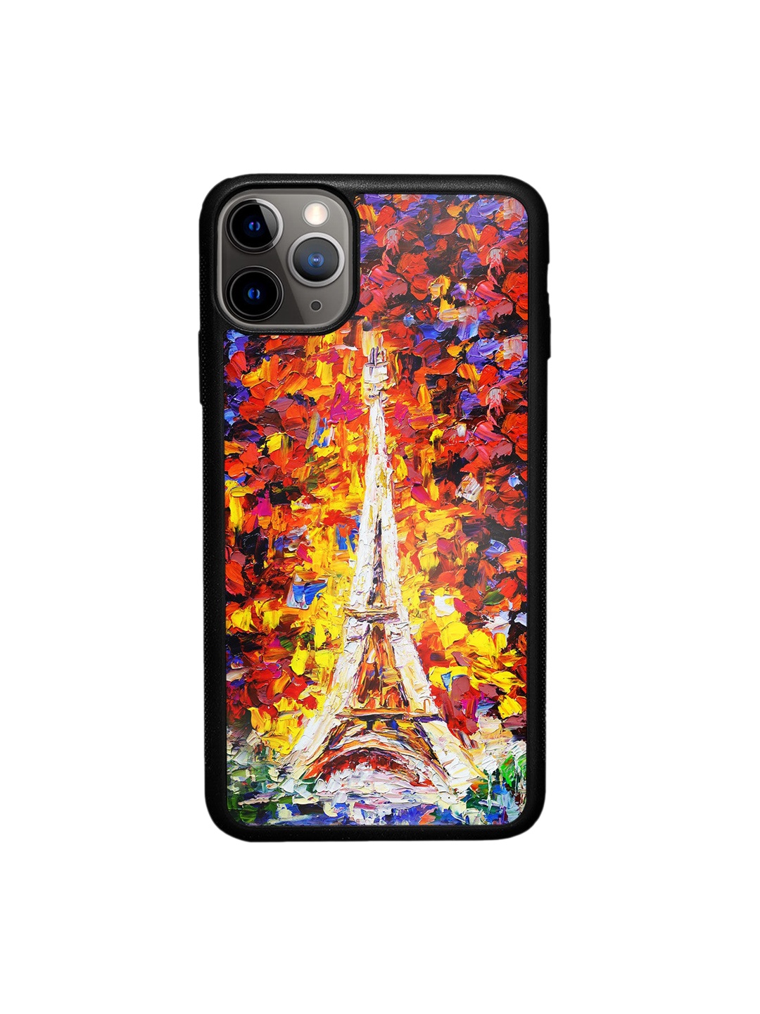 

macmerise Blue & Black Printed Artistic Eifel Design iPhone 11 Pro Bumper Phone Back Case