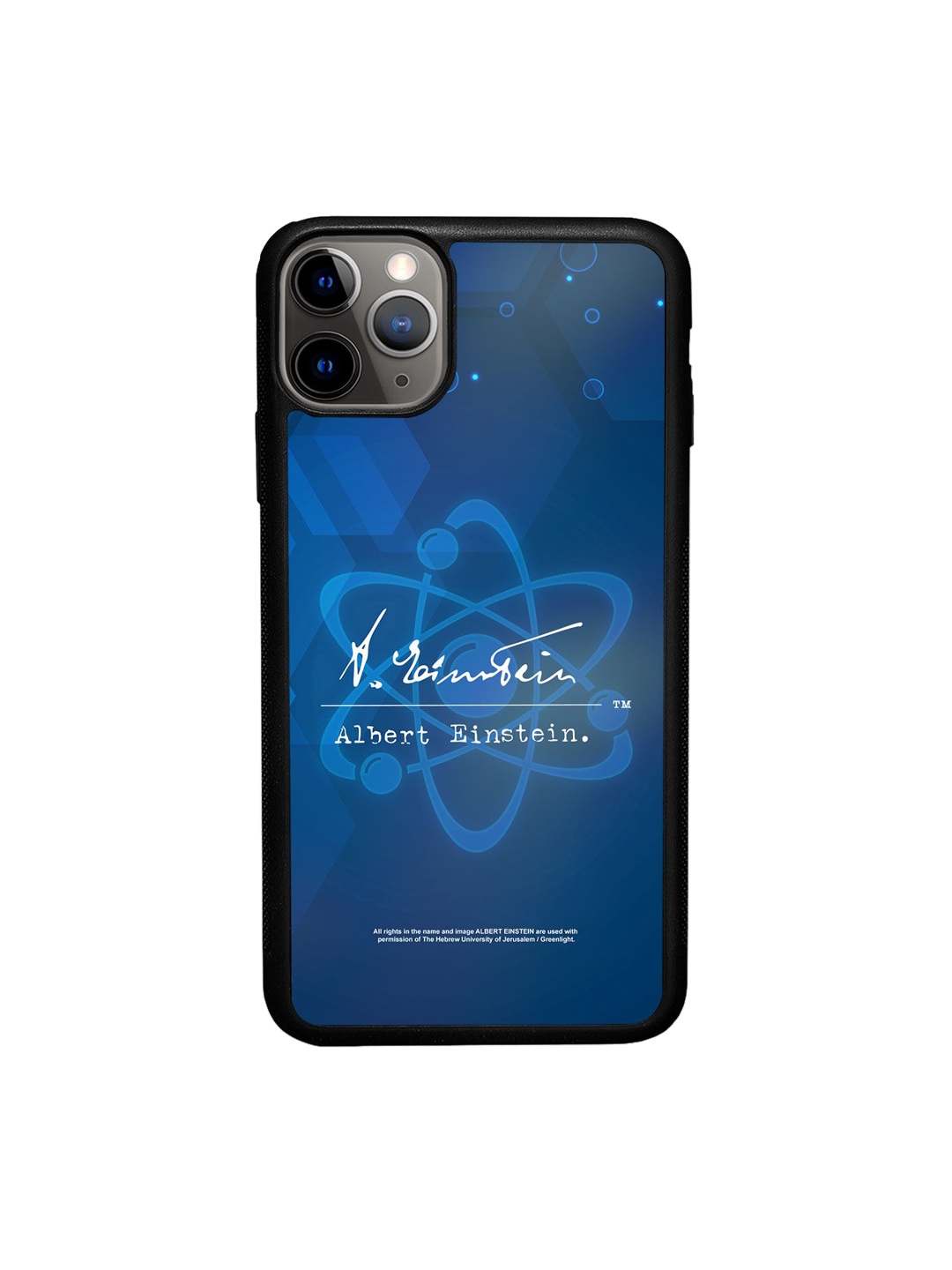 

macmerise Blue Geometric Printed iPhone 11 Pro Bumper Phone Back Case