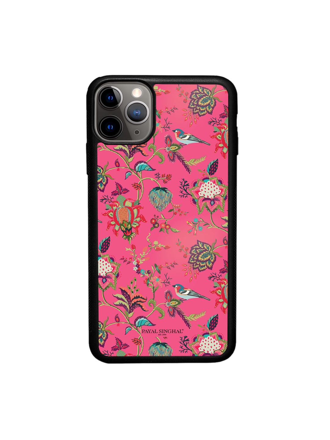 

macmerise Pink Printed Payal Singhal Chidiya Design iPhone 11 Pro Max Back Case