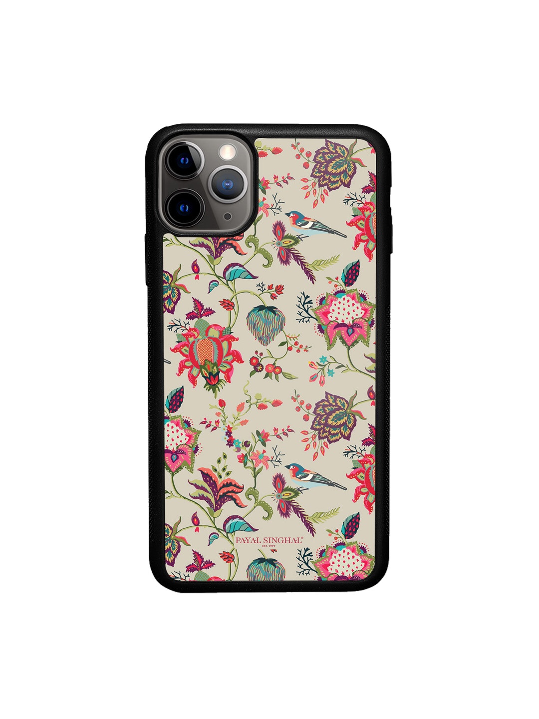 

macmerise Beige Printed iPhone 11 Pro Max Bumper Phone Back Case