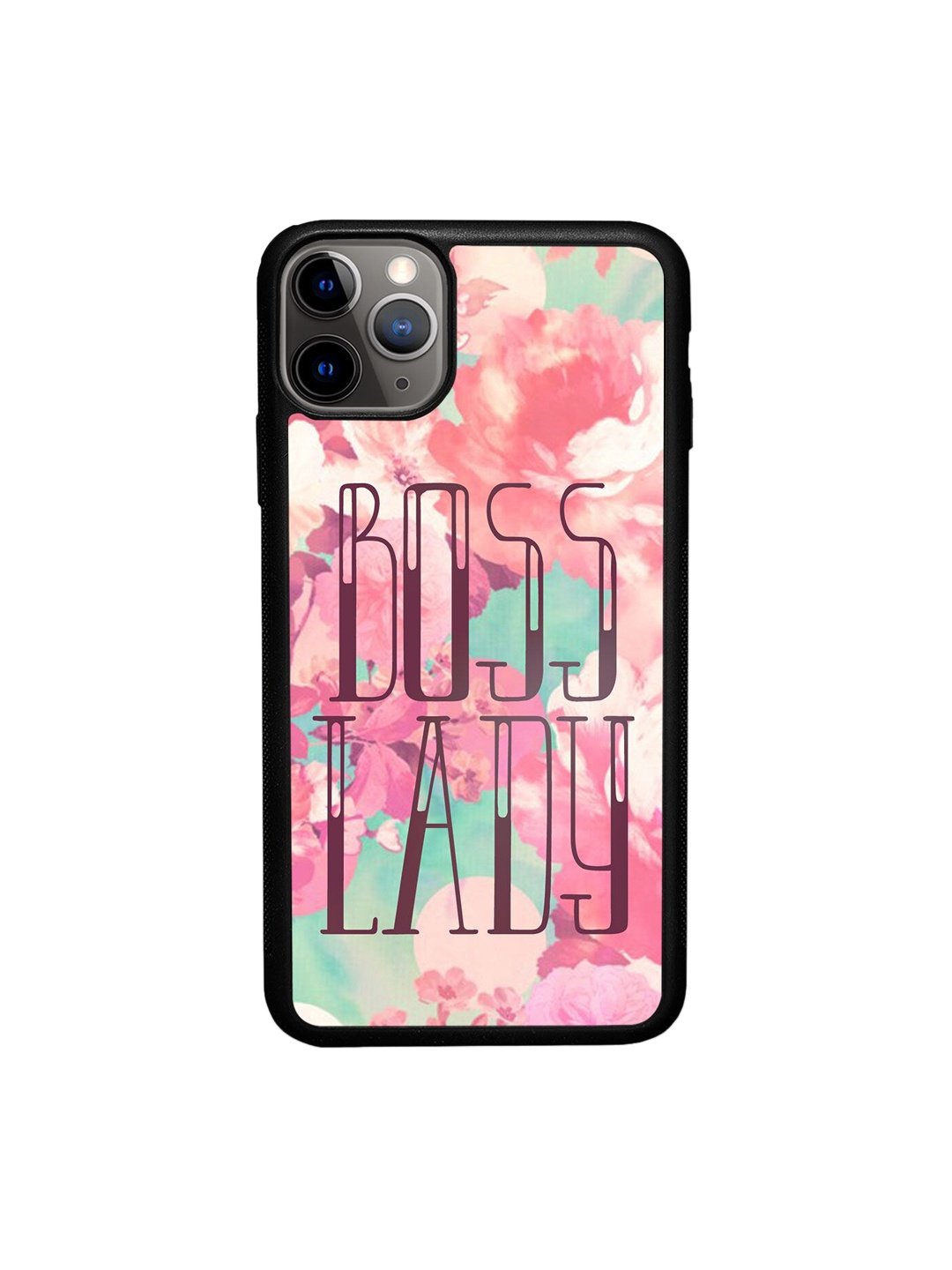 

macmerise Pink & Blue Printed iPhone 11 Pro Bumper Back Case