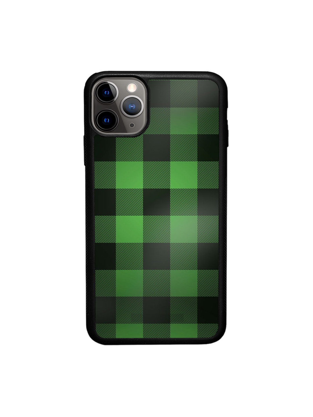 

macmerise Green & Black Printed iPhone 11 Pro Bumper Back Case