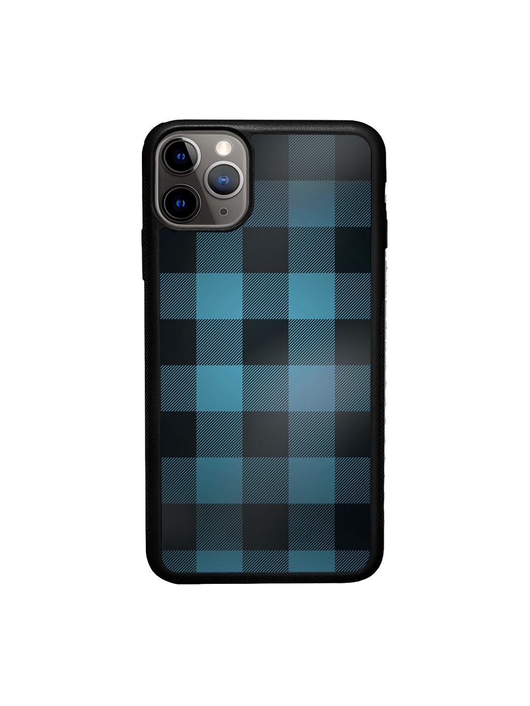 

macmerise Blue & Black Printed iPhone 11 Pro Bumper Back Case
