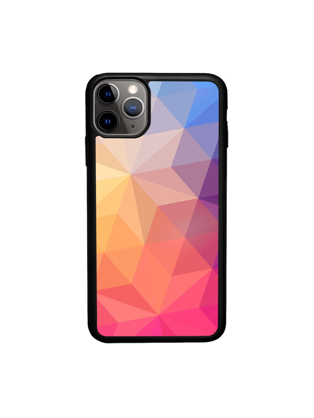 

macmerise Pink & Blue Printed iPhone 11 Pro Bumper Back Case