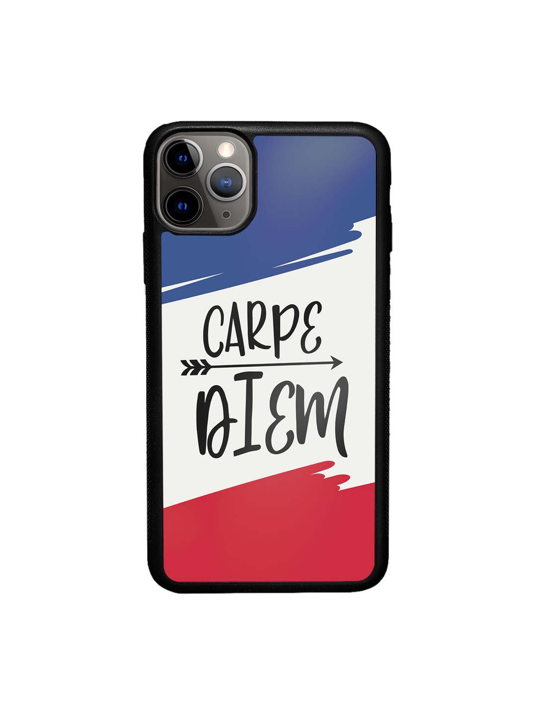 

macmerise Blue & Red Printed iPhone 11 Pro Bumper Case