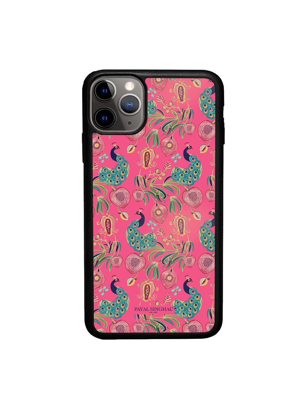 

macmerise Pink Printed iPhone 11 Pro Max Bumper Back Case