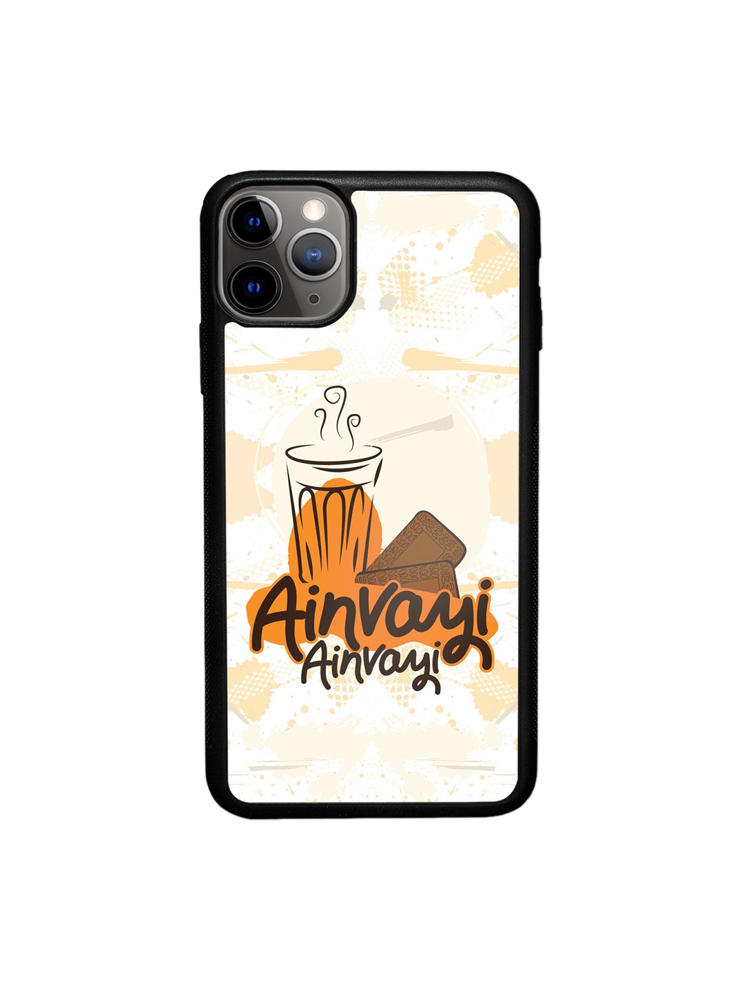 

macmerise Orange Printed iPhone 11 Pro Max Bumper Back Case