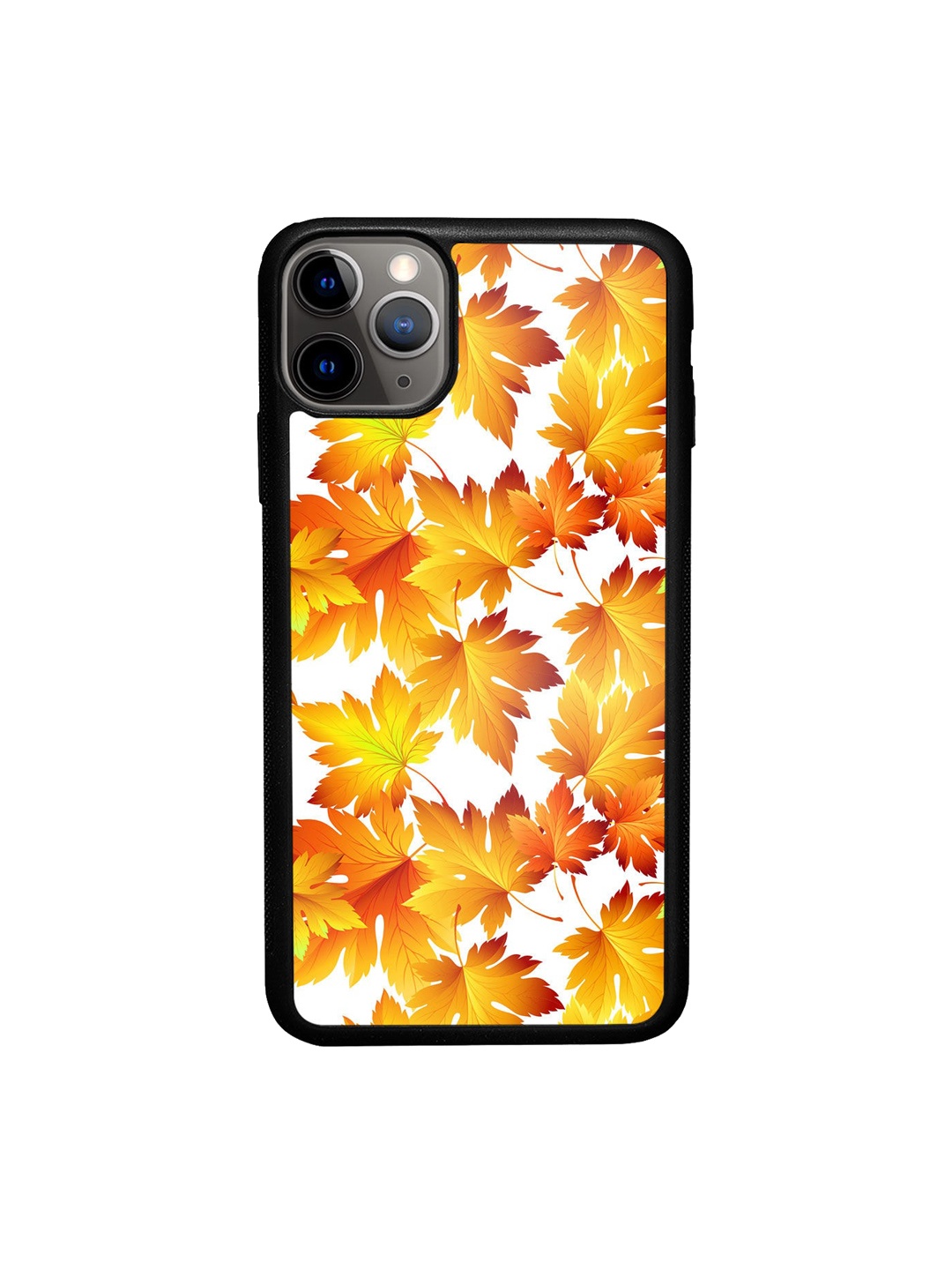 

macmerise Orange Printed iPhone 11 Pro Max Bumper Back Case