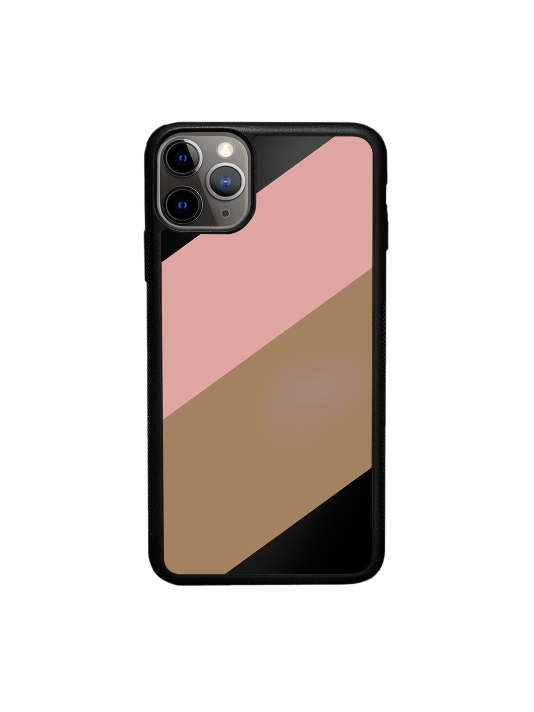 

macmerise Pink & Brown Printed iPhone 11 Pro Max Bumper Back Case