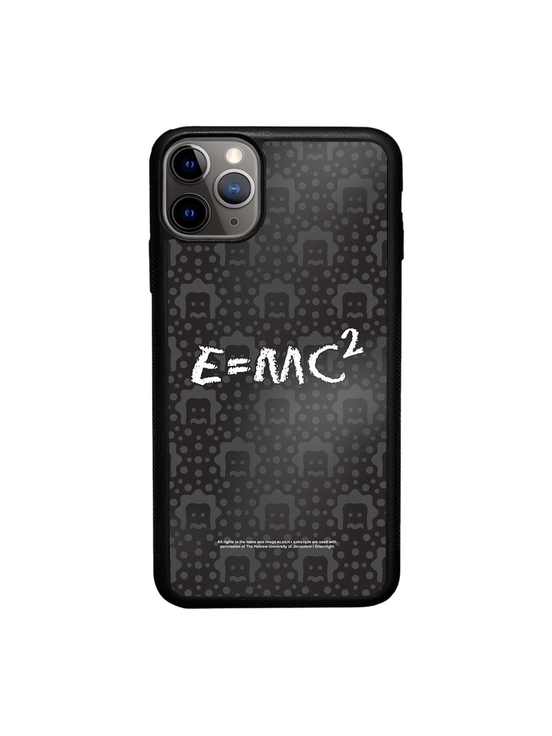 

macmerise Black Printed E is equal to MC Square iPhone 11 Pro Bumper Case