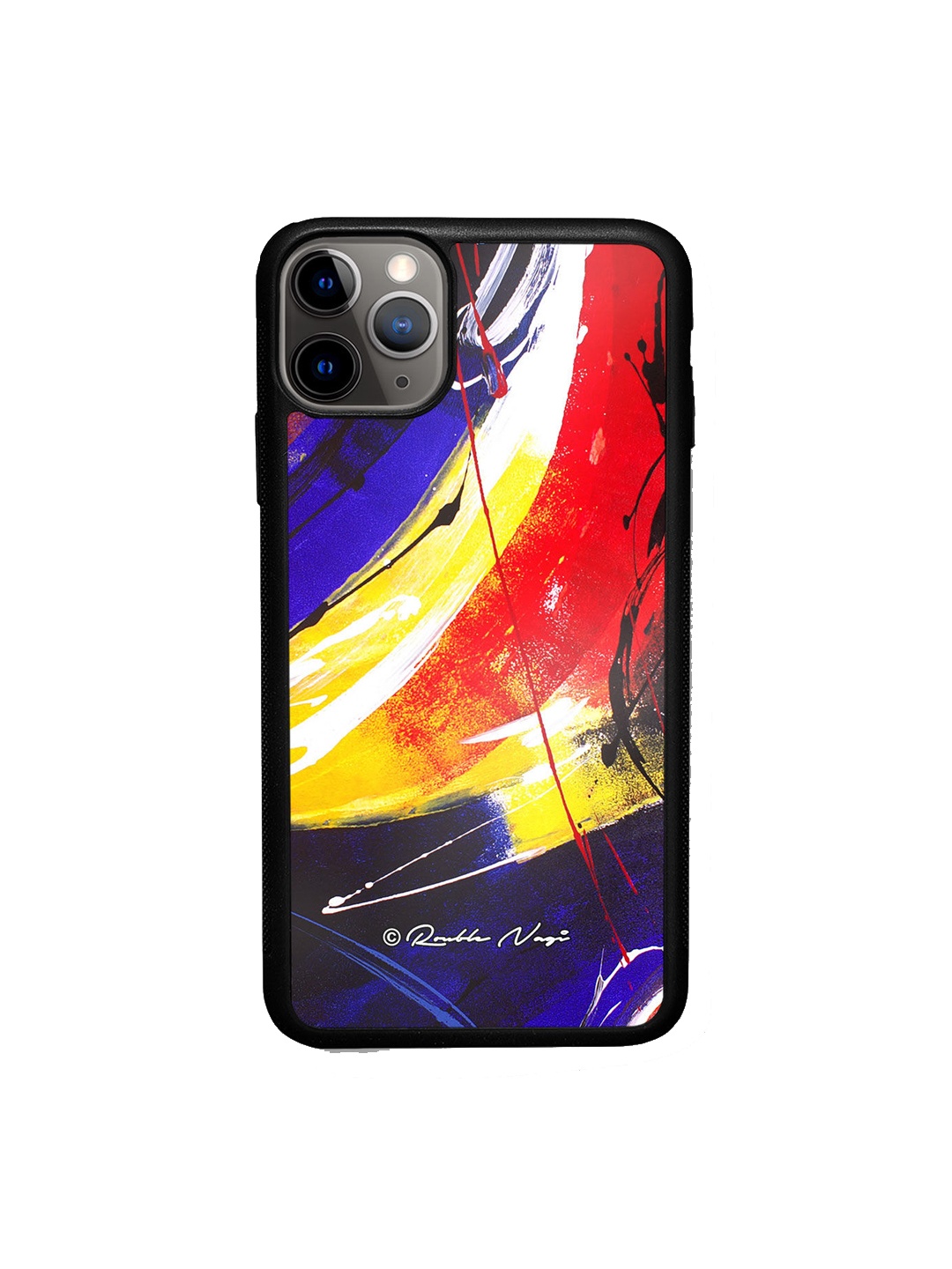 

macmerise Blue Printed iPhone 11 Pro Bumper Phone Back Case