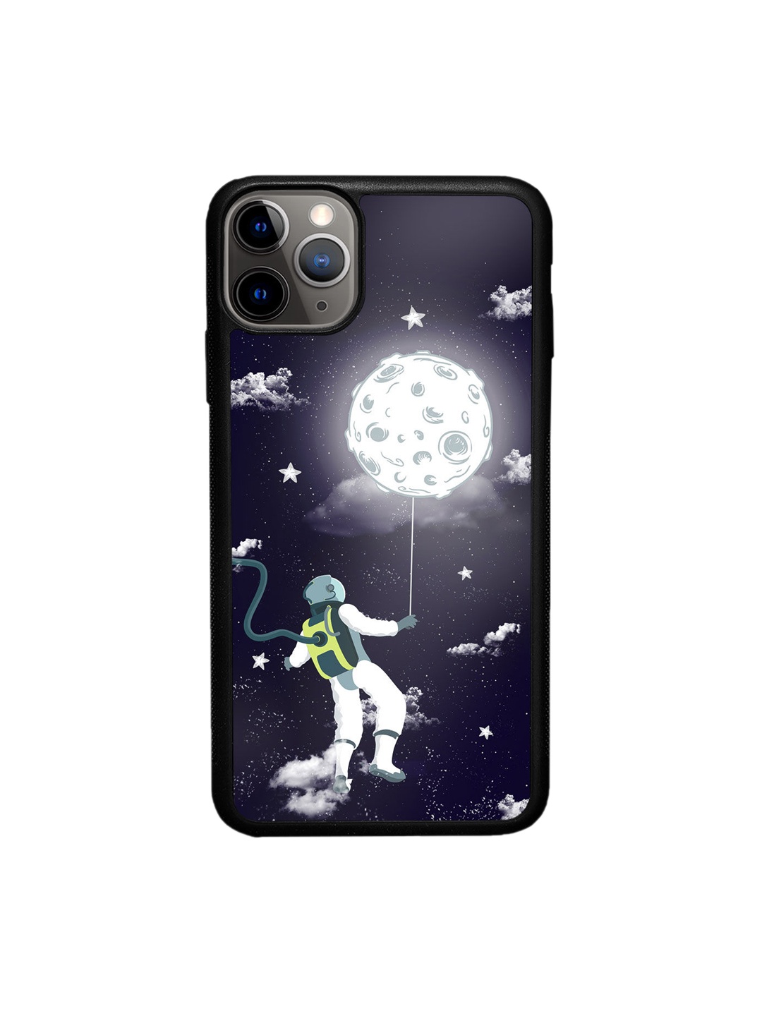 

macmerise Blue Printed Spaceman iPhone 11 Pro Max Bumper Case