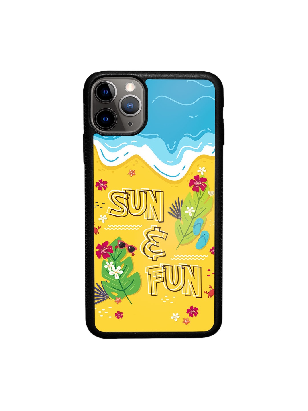 

macmerise Yellow Sun And Fun Design iPhone 11 Pro Max Bumper Phone Back Case
