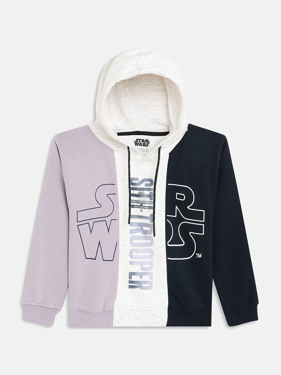 

Octave Boys Purple Printed Hooded Sweatshirt