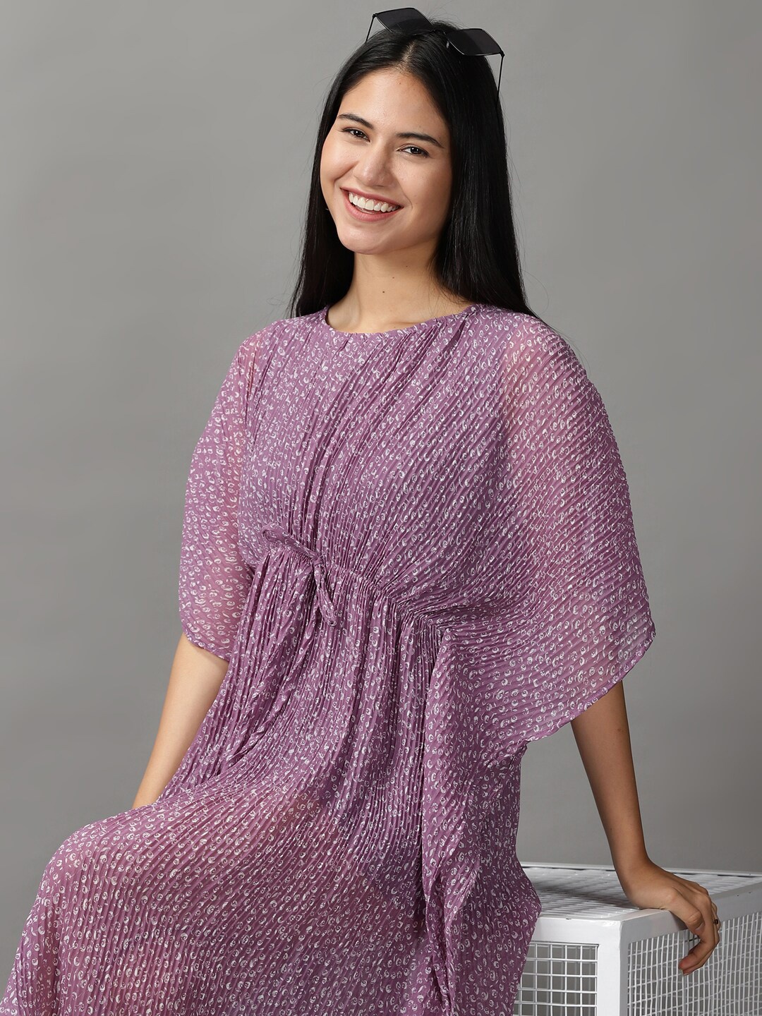 

SHOWOFF Women Purple Kaftan Midi Dress