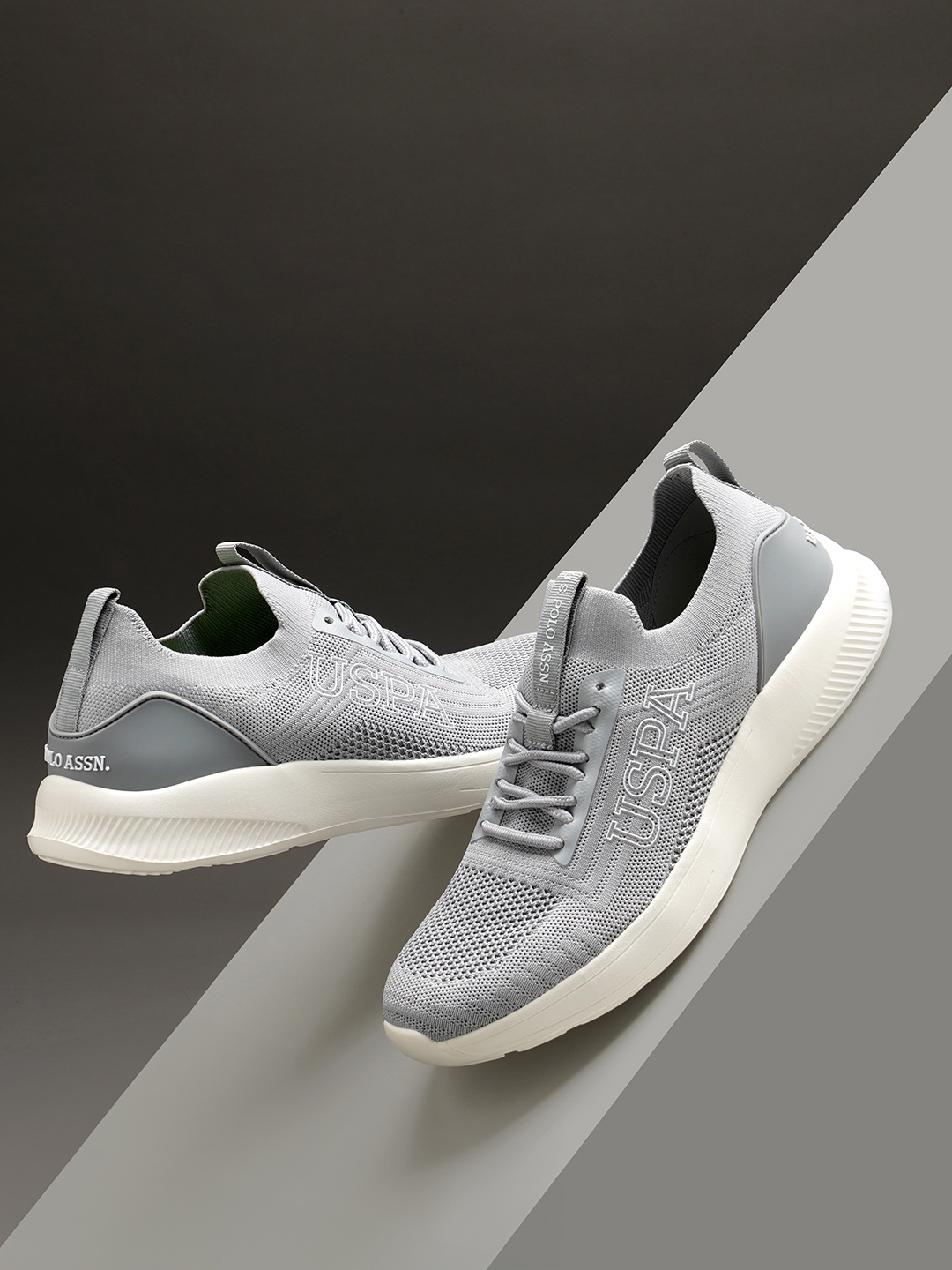 

U.S. Polo Assn. Men Grey Solid Shoes