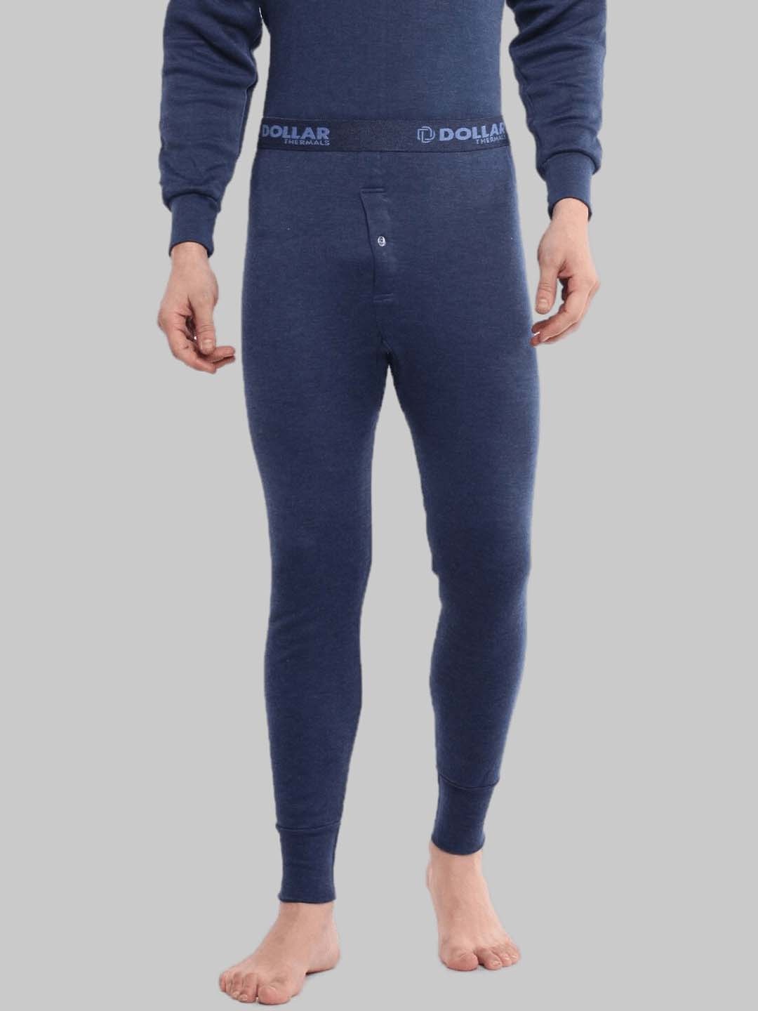 

Dollar Men Blue Cotton Thermal Bottom