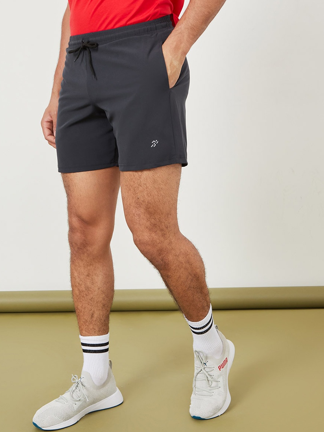

Styli Men 2 in 1 Training Activewear Shorts, Grey
