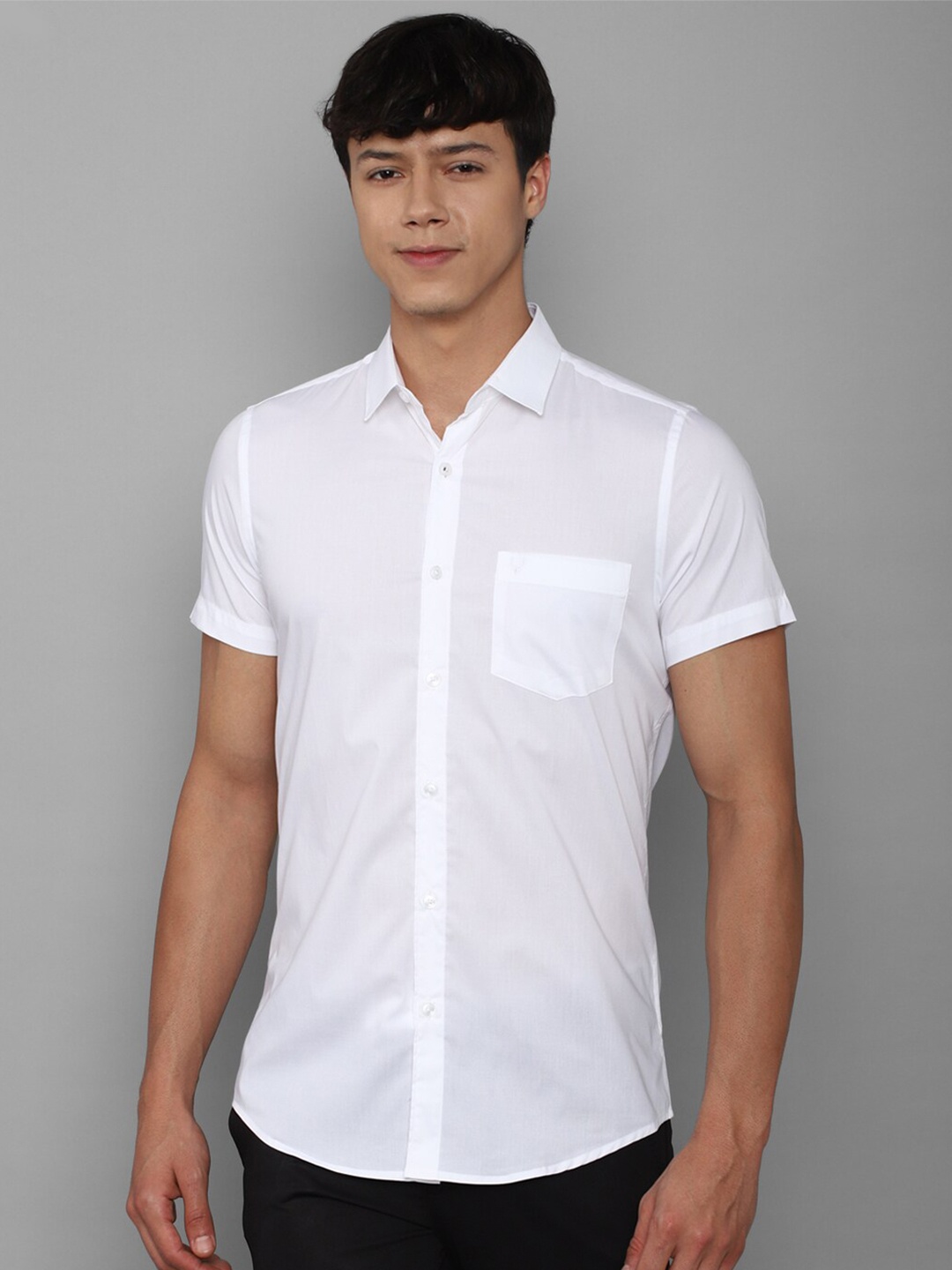 

Allen Solly Men White Slim Fit Cotton Casual Shirt