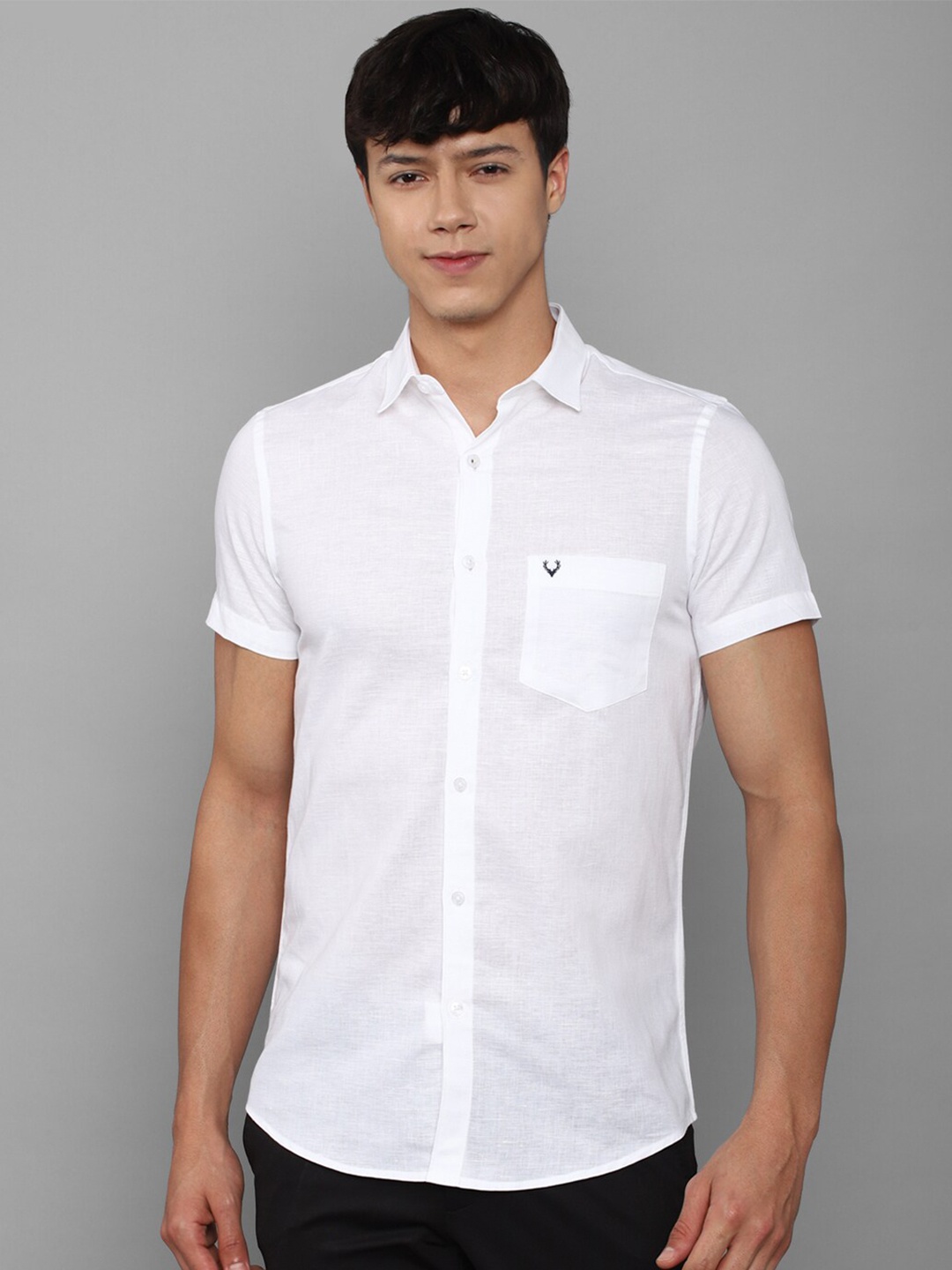 

Allen Solly Men White Slim Fit Casual Shirt