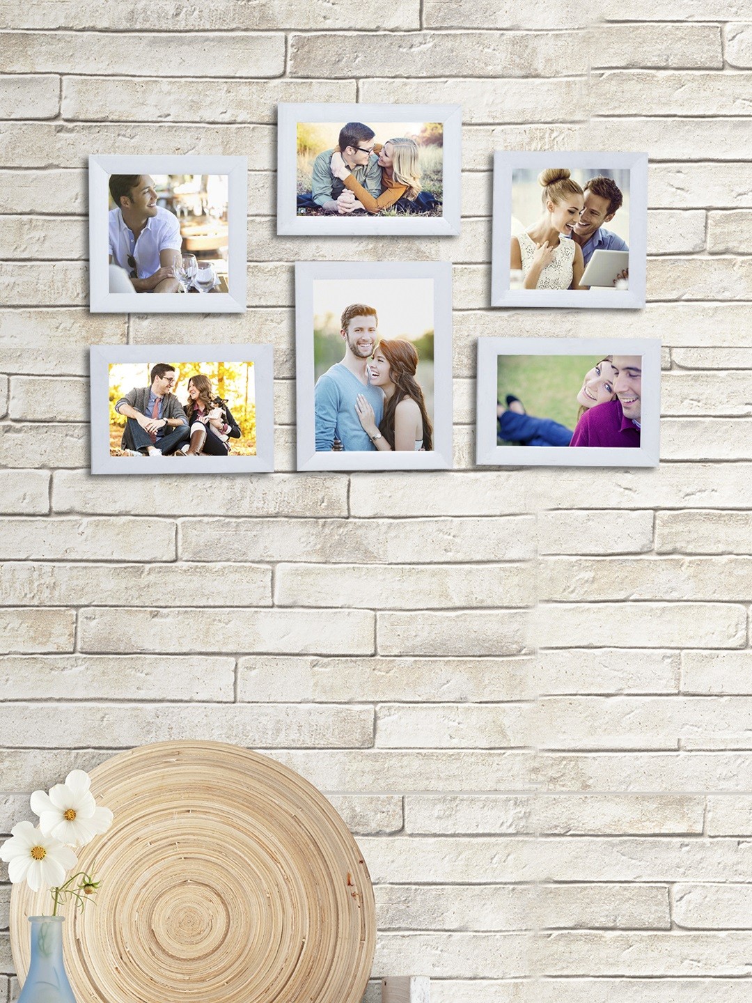 

Art Street Set of 6 Wooden Photo Frames, White