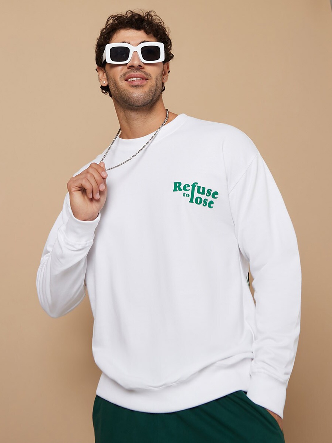 

Styli Pure Cotton Football Graphic Regular Sweatshirt, White