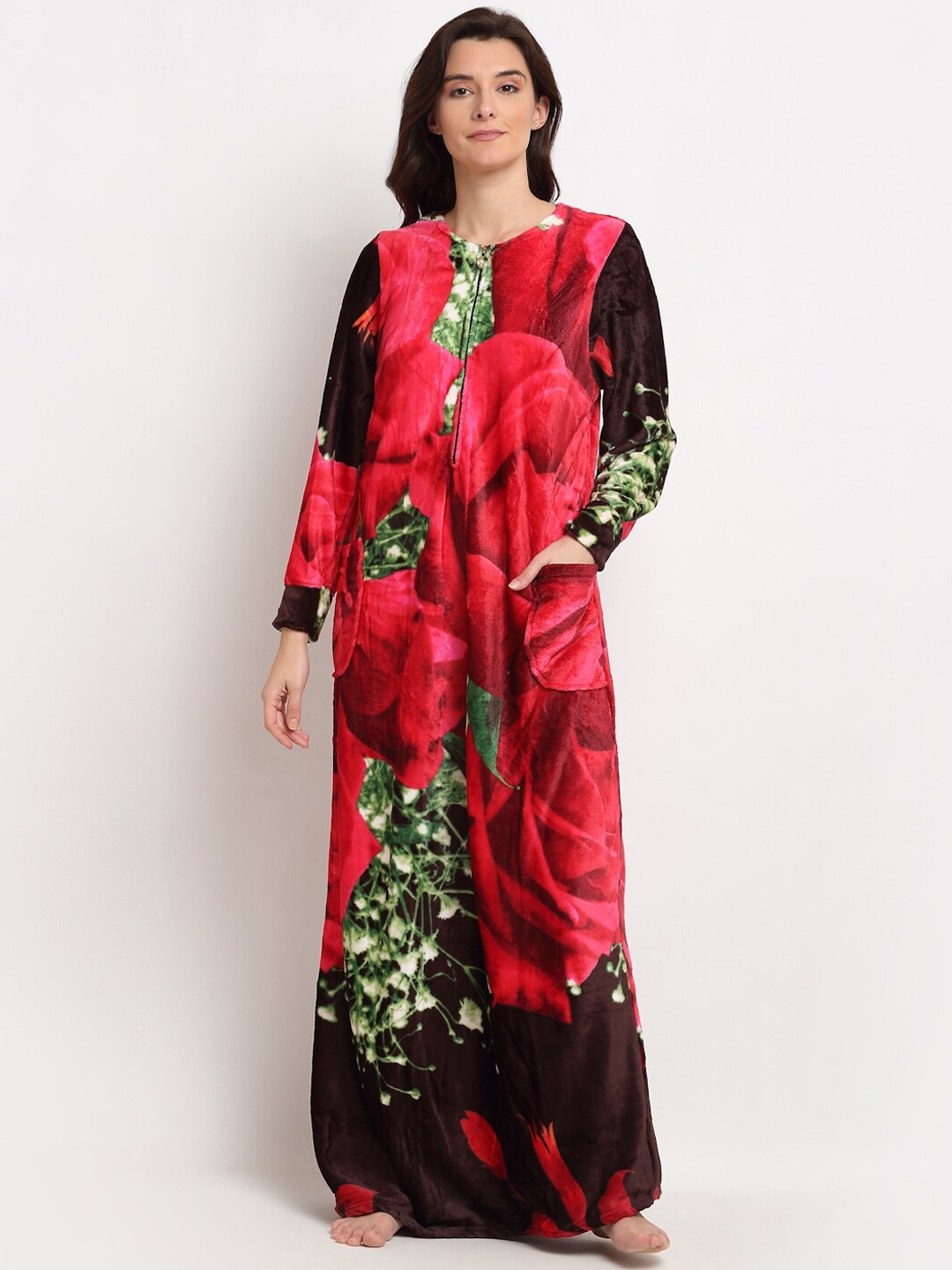 

GRACIT Multicoloured Printed Maxi Nightdress, Multi