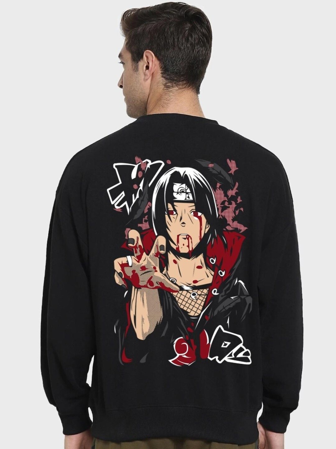 

Bewakoof Men Black Printed Sweatshirt